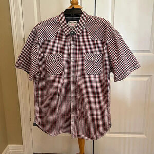 Gingham Print Men’s Shirt